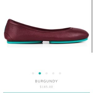 Burgundy tieks size 9